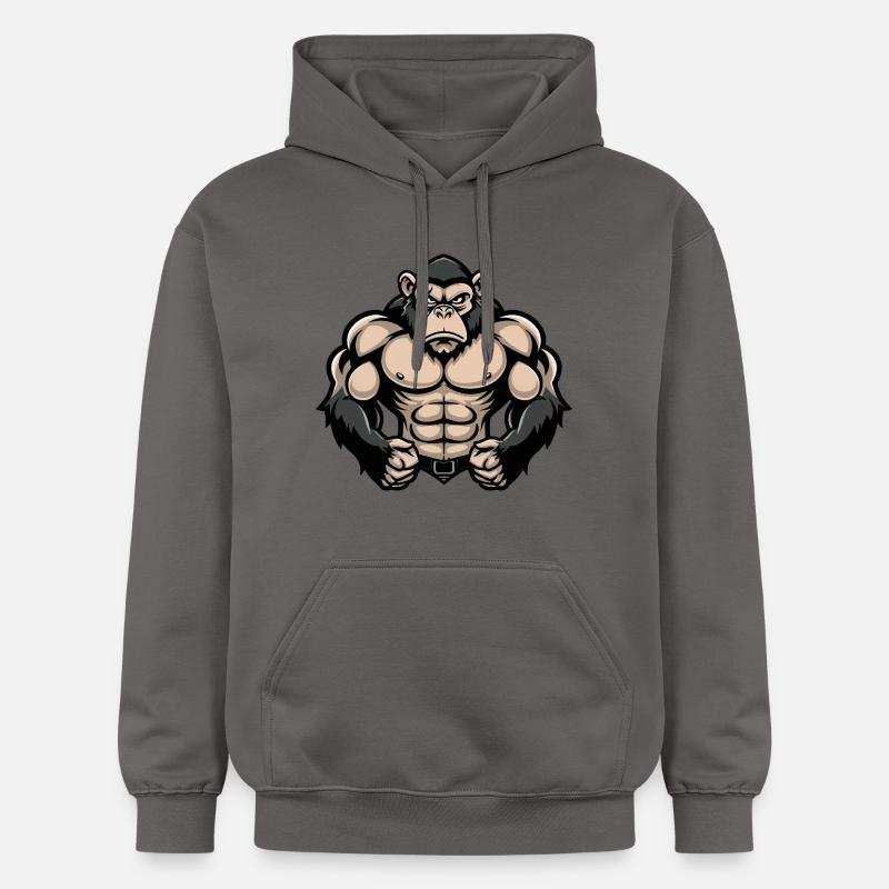 Musculation Muscles de Singe - Sweat à capuche Softstyle® Gildan Unisexe - gris foncé