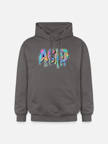 ACID DRIPPY - Gildan Unisex Softstyle® Midweight Hoodie - Dunkelgrau
