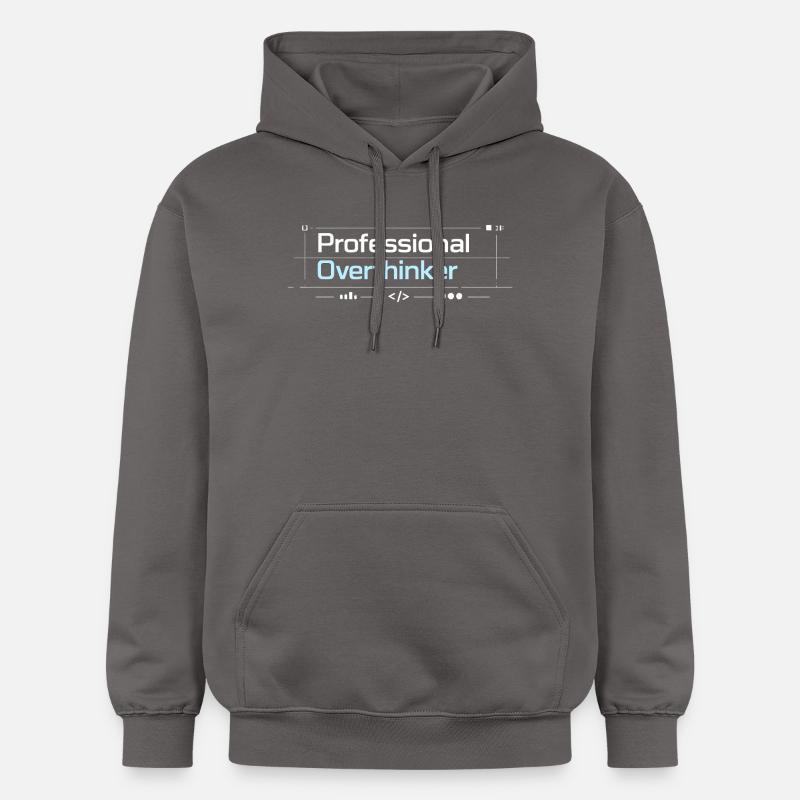 Technologie professionnelle OVERTHINKER - Sweat à capuche Softstyle® Gildan Unisexe - gris foncé