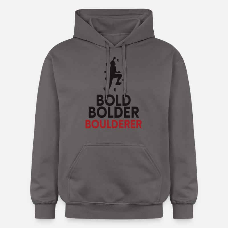 Bold Bolder Bloc de bloc - Sweat à capuche Softstyle® Gildan Unisexe - gris foncé