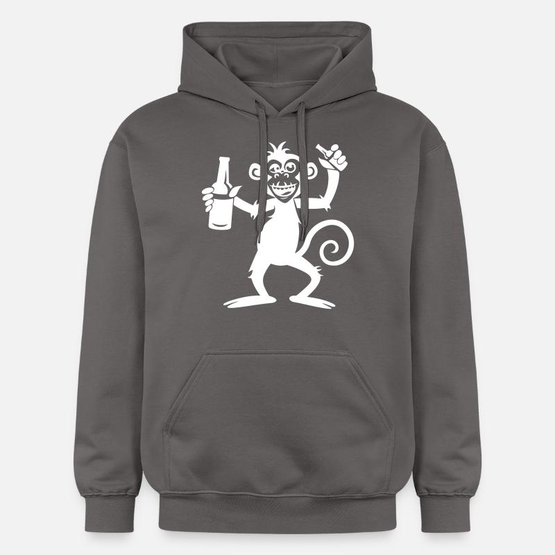 Bière Monkey Party - Sweat à capuche Softstyle® Gildan Unisexe - gris foncé