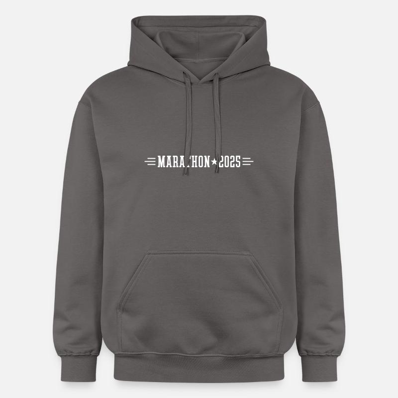 Marathon 2025 - Sweat à capuche Softstyle® Gildan Unisexe - gris foncé