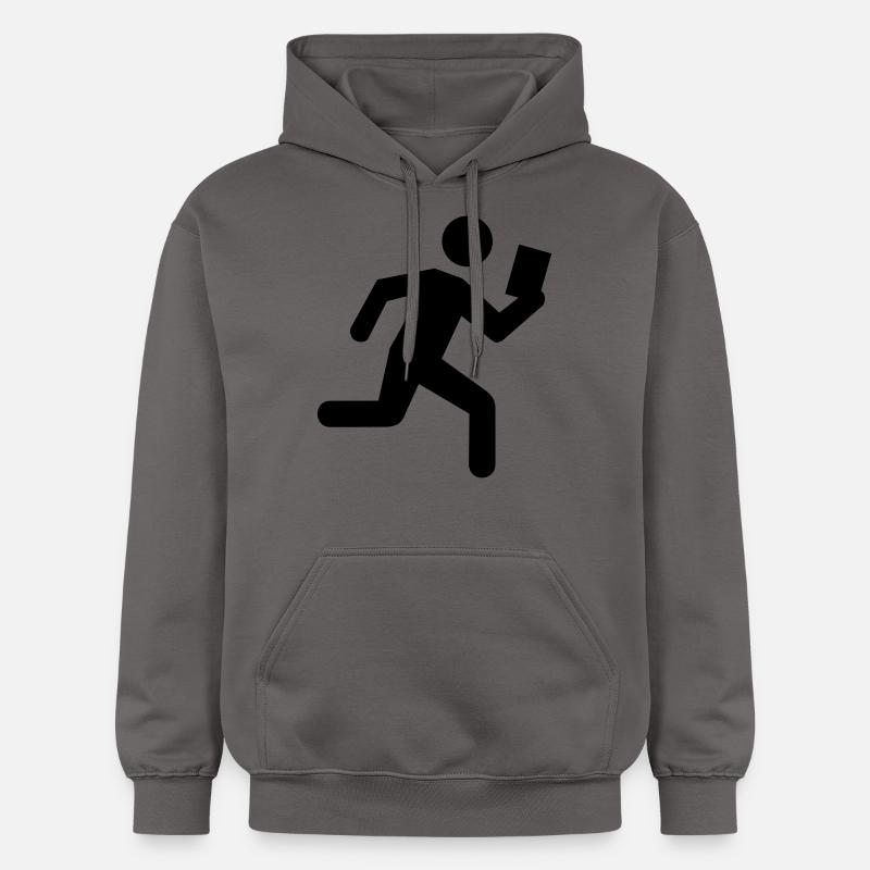 Course d'orientation - Sweat à capuche Softstyle® Gildan Unisexe - gris foncé