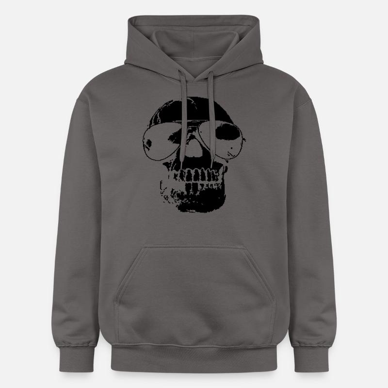 Cool Skull - Sweat à capuche Softstyle® Gildan Unisexe - gris foncé