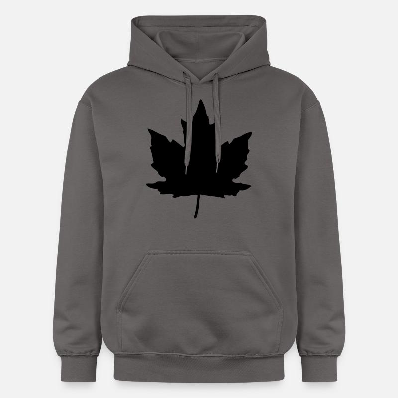 Feuille Erable - Sweat à capuche Softstyle® Gildan Unisexe - gris foncé