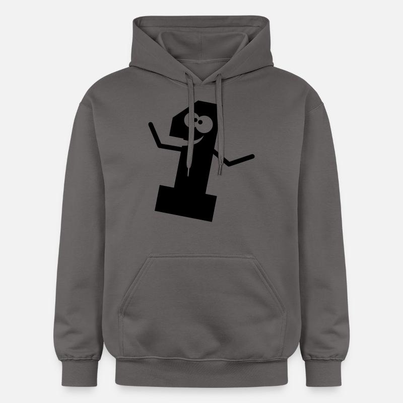 Bande dessinée drôle 1 un - Sweat à capuche Softstyle® Gildan Unisexe - gris foncé