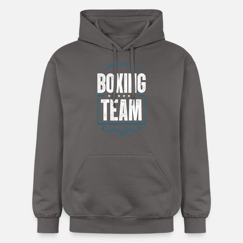 Équipe de boxe - Sweat à capuche Softstyle® Gildan Unisexe - gris foncé
