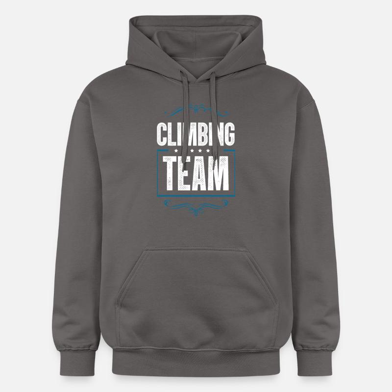 Équipe d’escalade - Sweat à capuche Softstyle® Gildan Unisexe - gris foncé