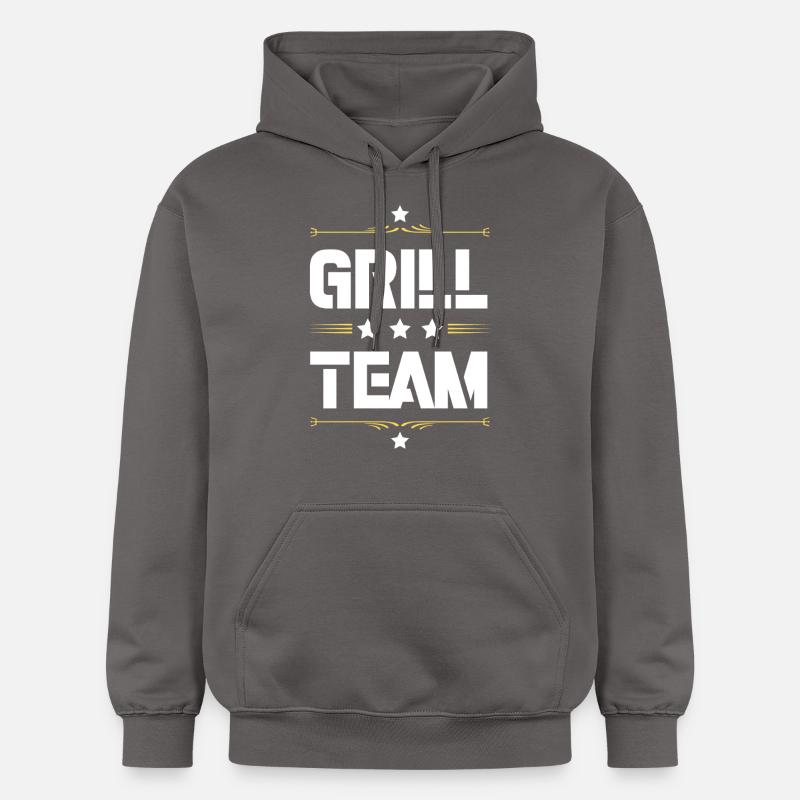 Équipe Grill - Sweat à capuche Softstyle® Gildan Unisexe - gris foncé