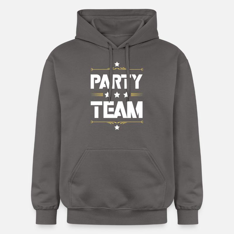 Équipe du parti - Sweat à capuche Softstyle® Gildan Unisexe - gris foncé