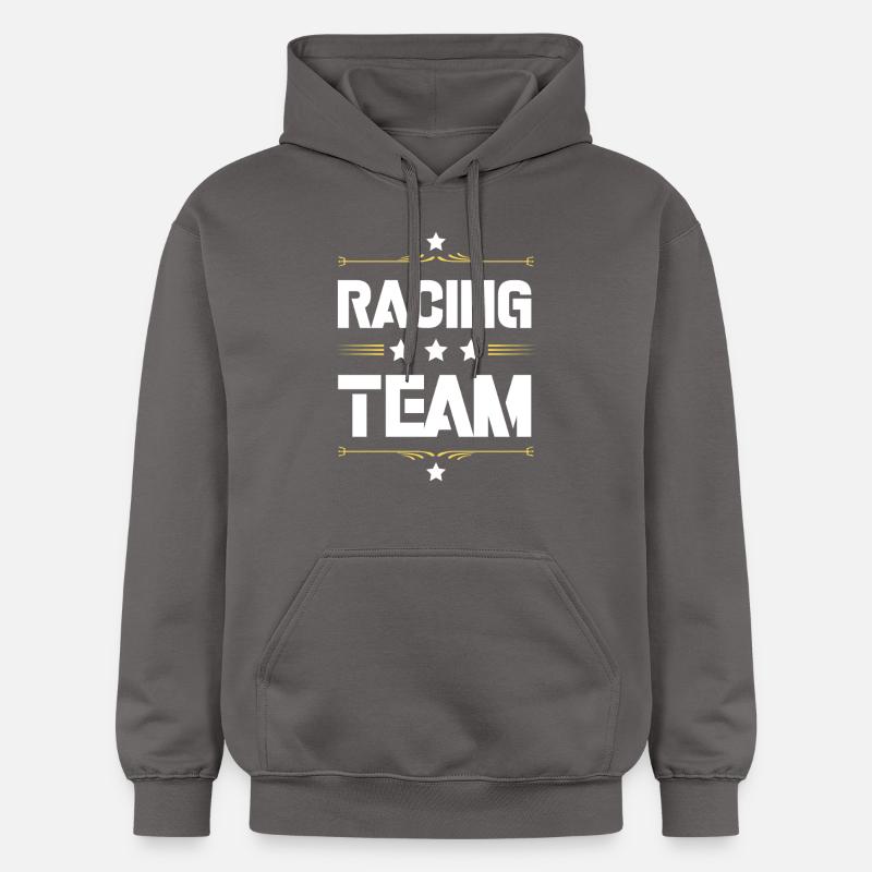 Équipe de course - Sweat à capuche Softstyle® Gildan Unisexe - gris foncé