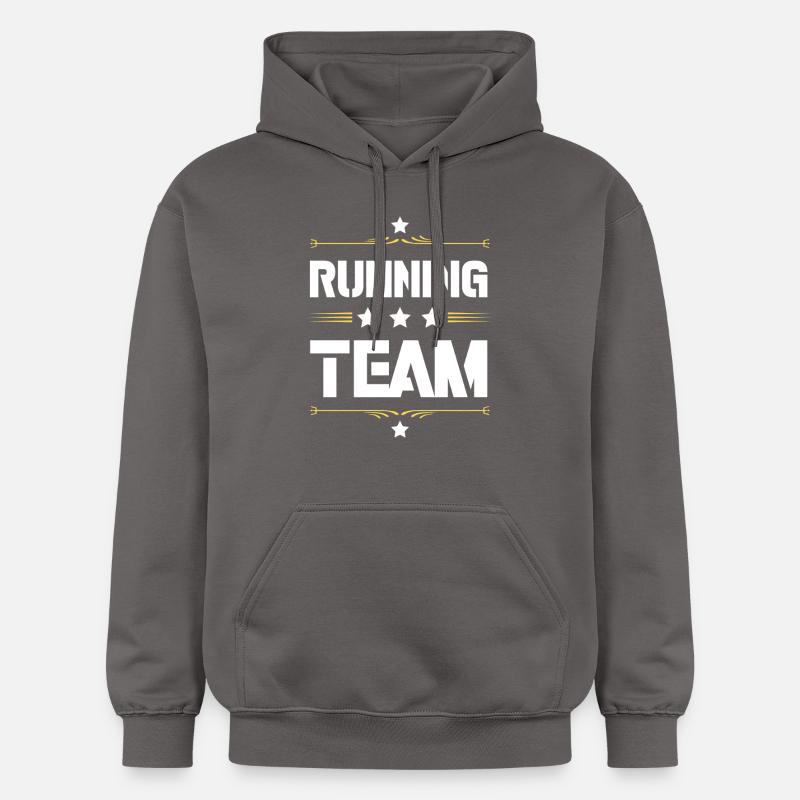 Équipe de course - Sweat à capuche Softstyle® Gildan Unisexe - gris foncé