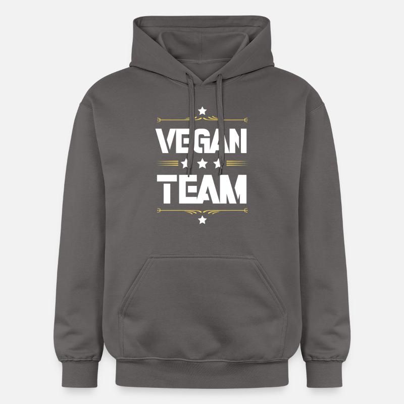 Équipe végétalienne - Sweat à capuche Softstyle® Gildan Unisexe - gris foncé