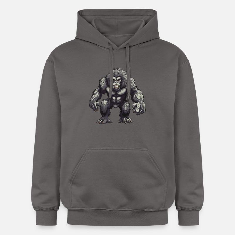 Animal gorille - Sweat à capuche Softstyle® Gildan Unisexe - gris foncé