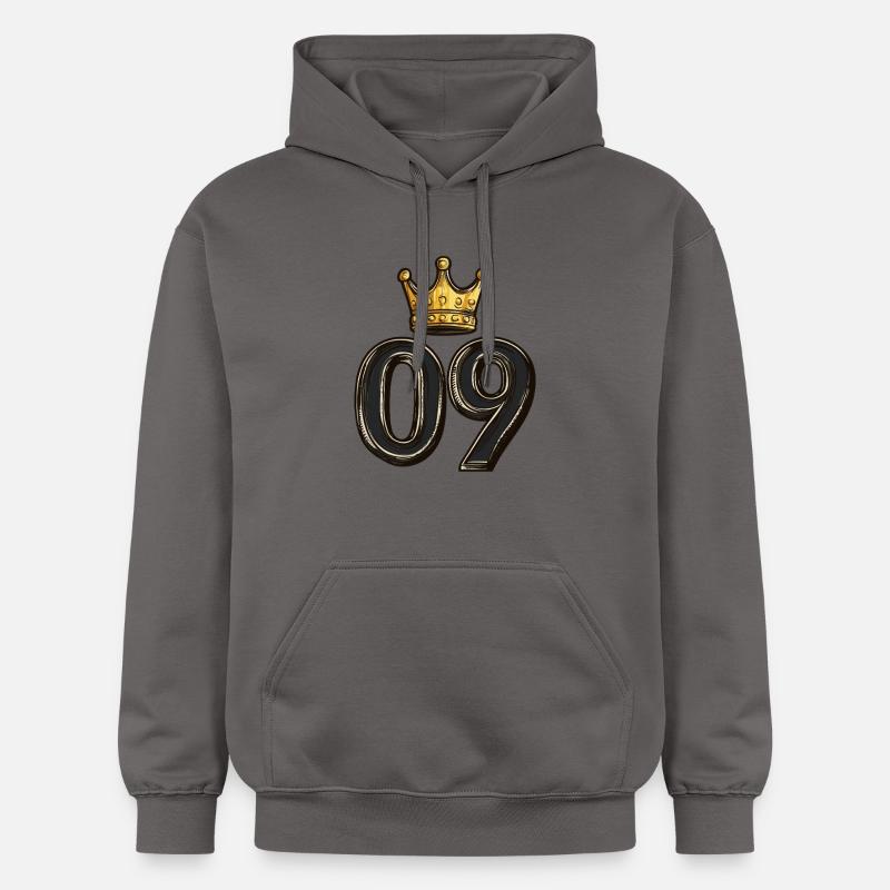 Couronne à 9 chiffres - Sweat à capuche Softstyle® Gildan Unisexe - gris foncé