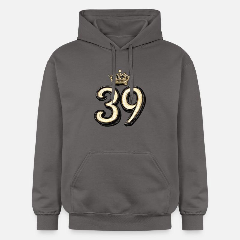 Couronne à 39 chiffres - Sweat à capuche Softstyle® Gildan Unisexe - gris foncé