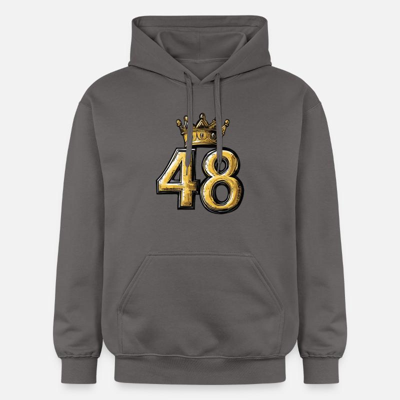 Couronne à 48 chiffres - Sweat à capuche Softstyle® Gildan Unisexe - gris foncé