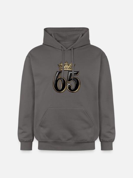 65 Number Krone - Gildan Unisex Softstyle® Midweight Hoodie - dark grey