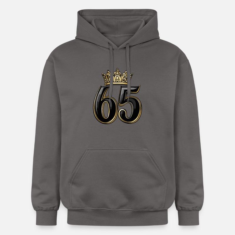 65 Nombre Couronne - Sweat à capuche Softstyle® Gildan Unisexe - gris foncé