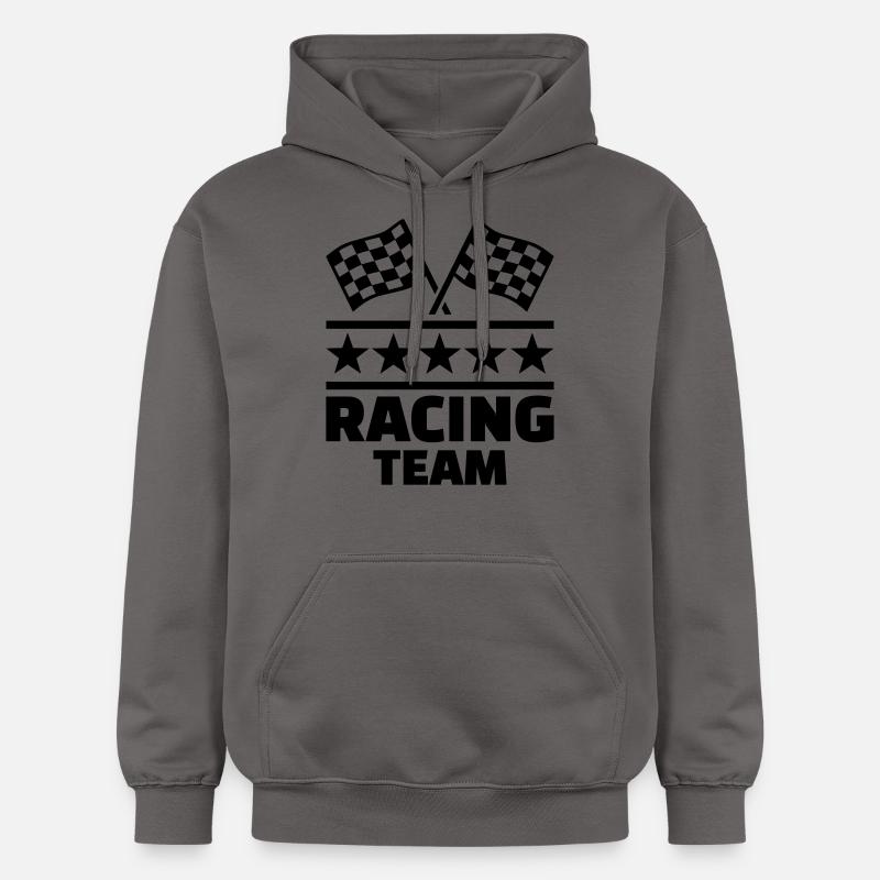 Racing team - Sweat à capuche Softstyle® Gildan Unisexe - gris foncé