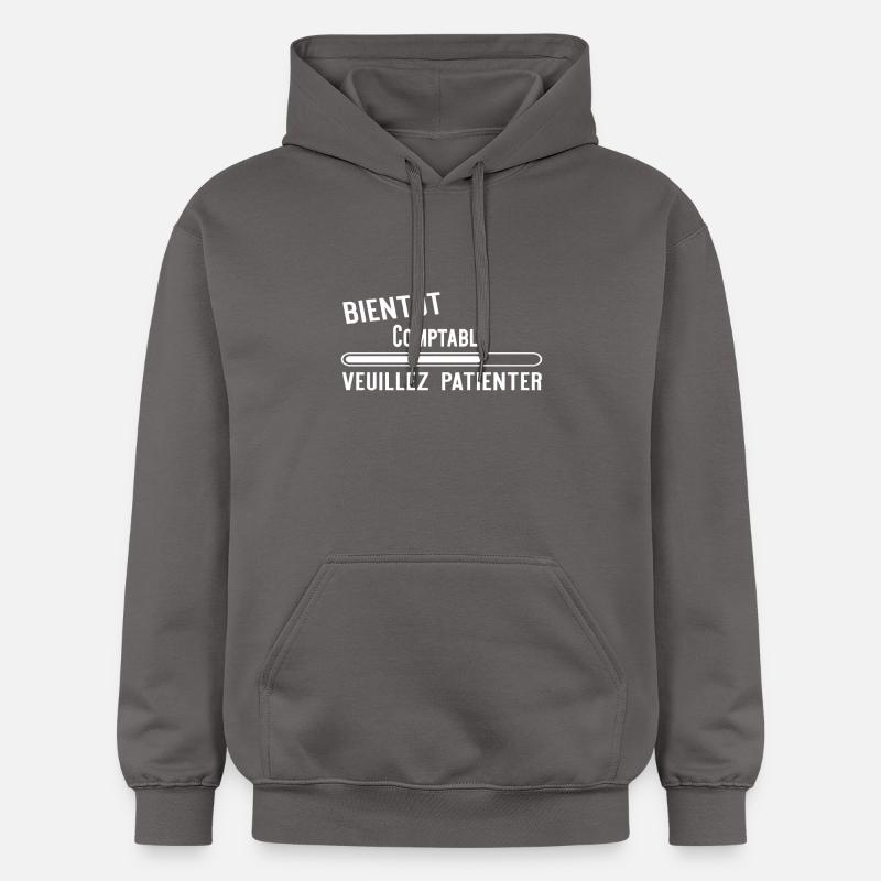 Bientôt Comptable cadeau noël - Sweat à capuche Softstyle® Gildan Unisexe - gris foncé