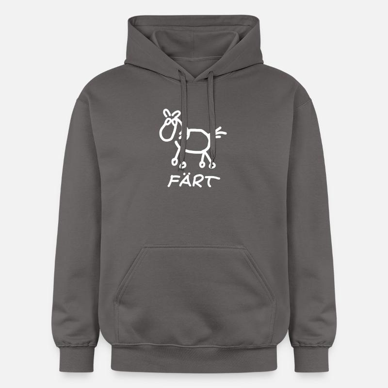 Pferd | Färt | T-Shirt | Pullover - Gildan Unisex Softstyle® Midweight Hoodie - Dunkelgrau