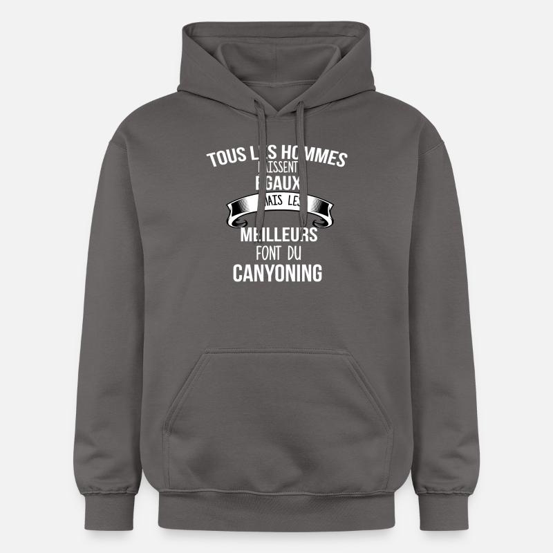 canyoning - Sweat à capuche Softstyle® Gildan Unisexe - gris foncé
