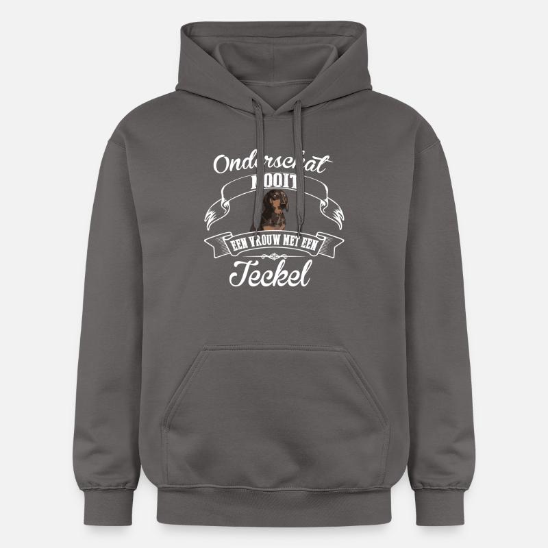 teckel - Sweat à capuche Softstyle® Gildan Unisexe - gris foncé