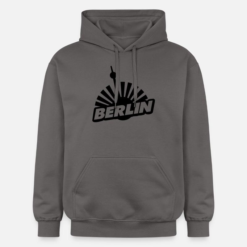 berlin - Sweat à capuche Softstyle® Gildan Unisexe - gris foncé