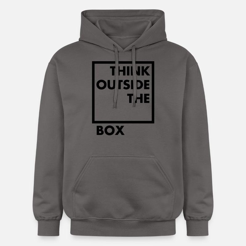 Think outside the box - Gildan Unisex Softstyle® Midweight Hoodie - Dunkelgrau