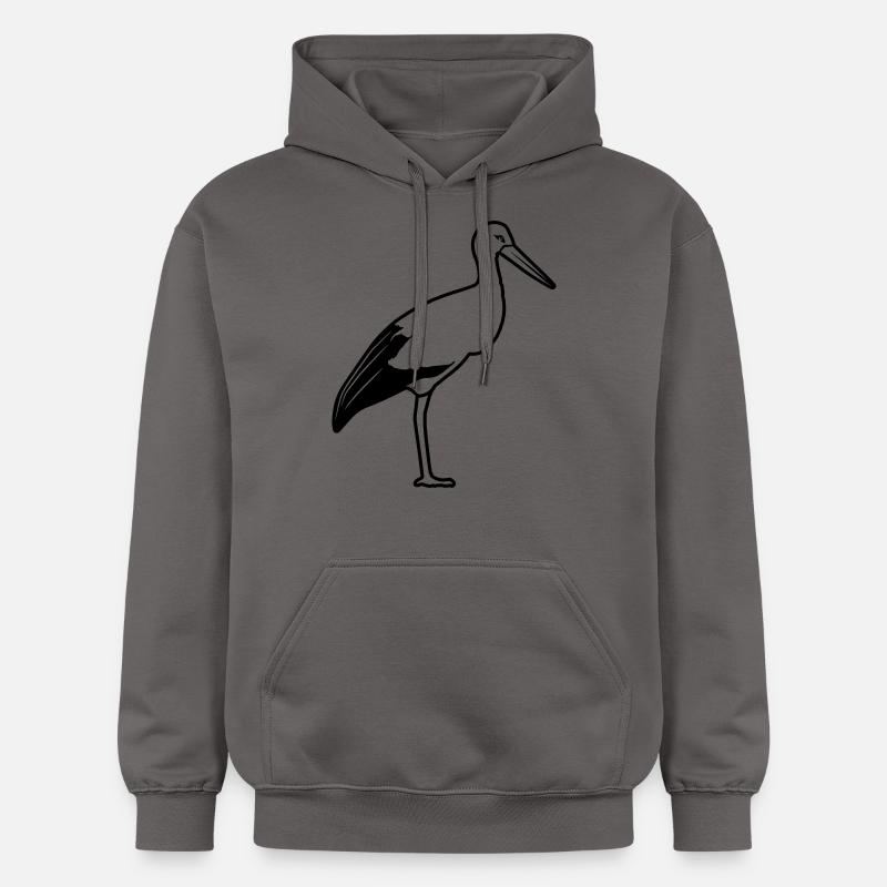 stands de cigogne - Sweat à capuche Softstyle® Gildan Unisexe - gris foncé
