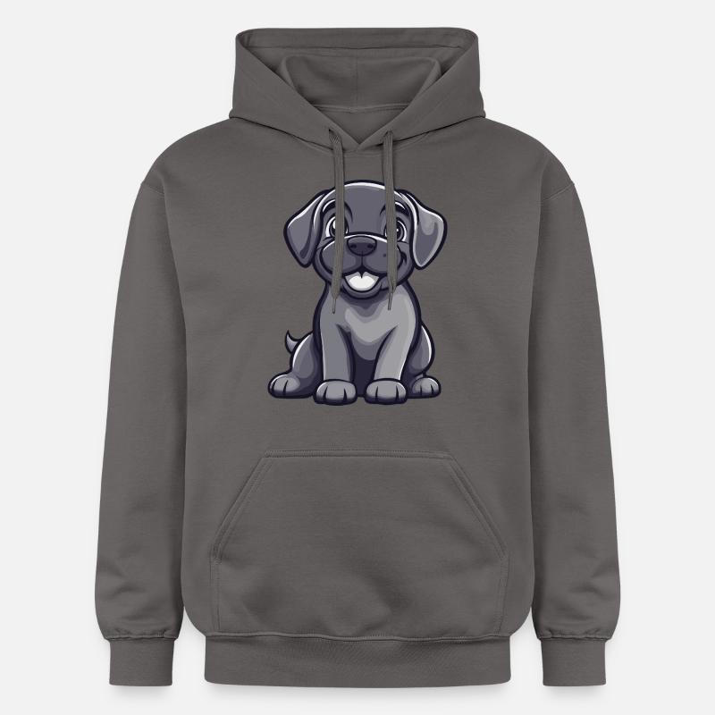 Chien Mastiff Mignon - Sweat à capuche Softstyle® Gildan Unisexe - gris foncé