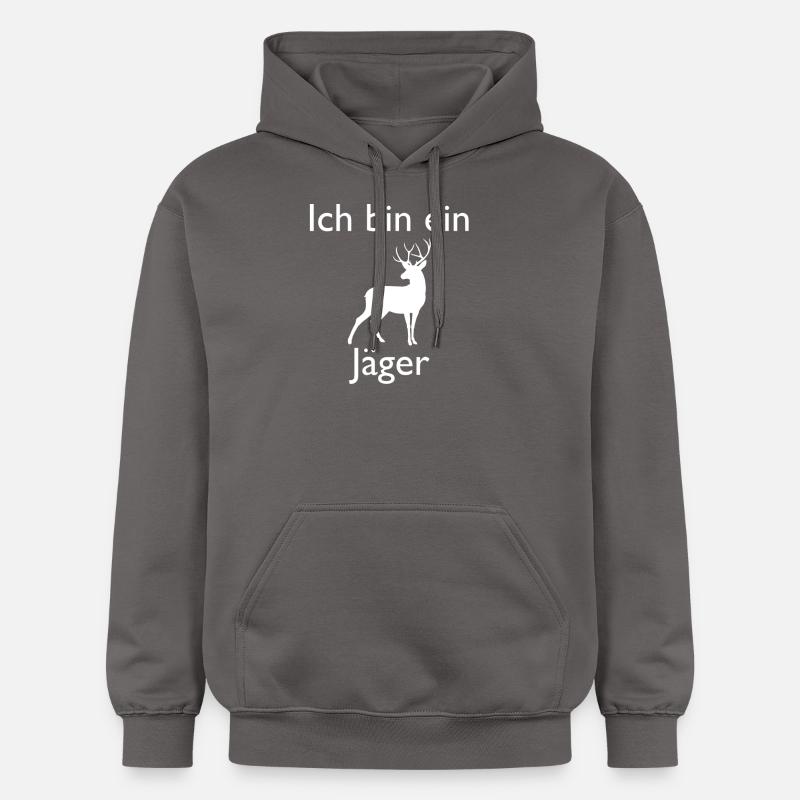 ich bin ein jäger - Gildan Unisex Softstyle® Midweight Hoodie - Dunkelgrau