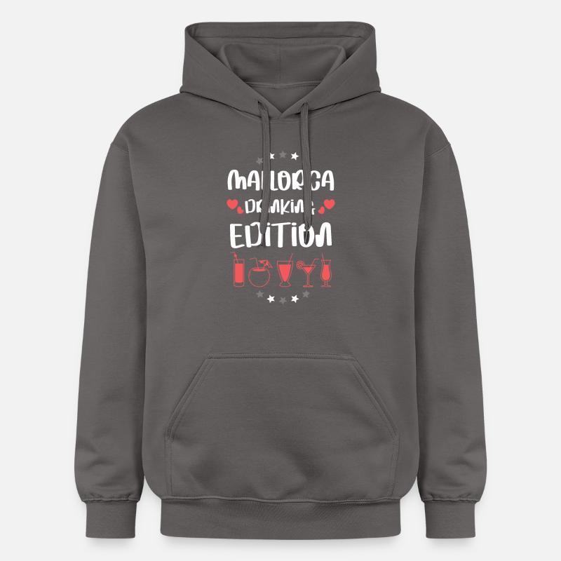 Équipe de Mallorca Drinking - Sweat à capuche Softstyle® Gildan Unisexe - gris foncé