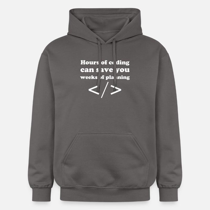 Codage - Sweat à capuche Softstyle® Gildan Unisexe - gris foncé