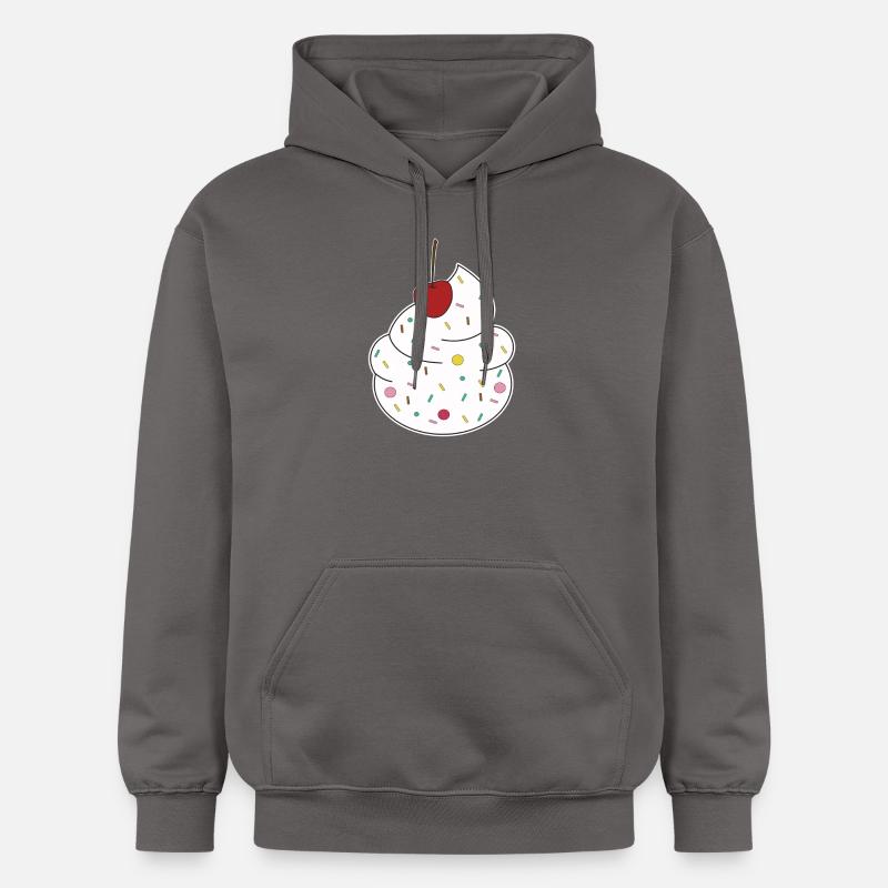 Cerise crème - Sweat à capuche Softstyle® Gildan Unisexe - gris foncé