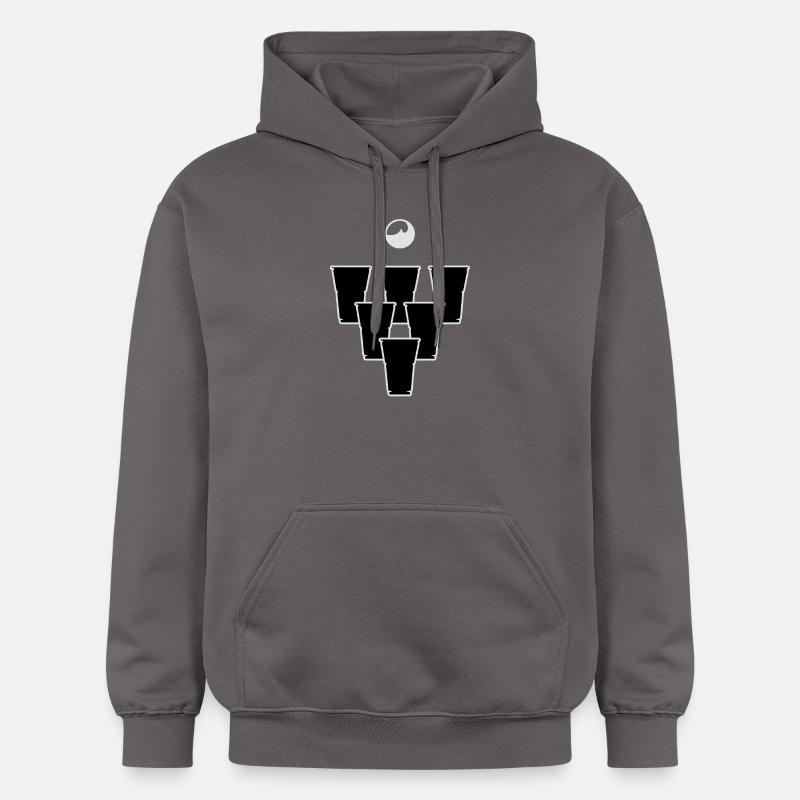 Pyramide de Beerpong - Sweat à capuche Softstyle® Gildan Unisexe - gris foncé