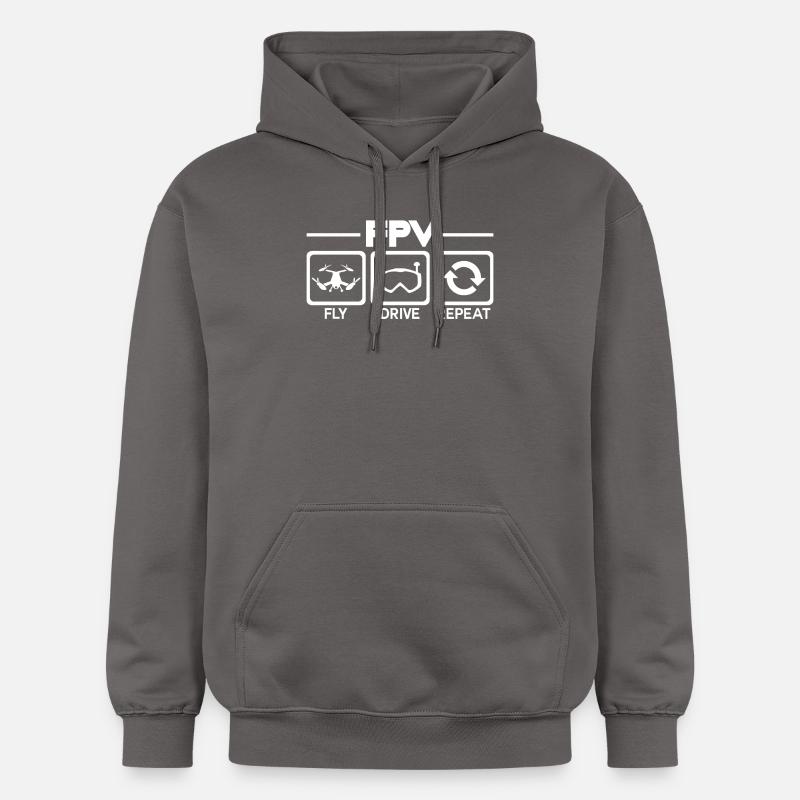 FPV - Sweat à capuche Softstyle® Gildan Unisexe - gris foncé