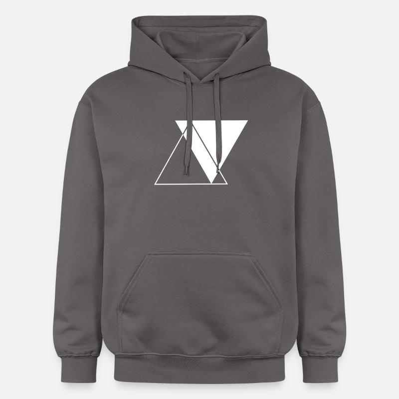 Triangle - Abstrait - Art - Sweat à capuche Softstyle® Gildan Unisexe - gris foncé