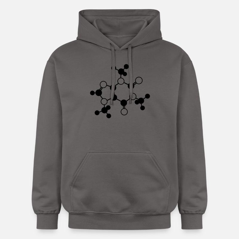 Caféine - molécule - 1c - Sweat à capuche Softstyle® Gildan Unisexe - gris foncé