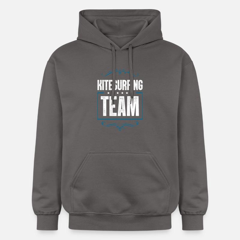 Équipe de kitesurf - Sweat à capuche Softstyle® Gildan Unisexe - gris foncé
