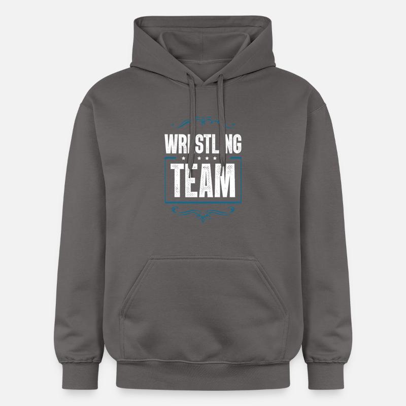 Équipe de lutte - Sweat à capuche Softstyle® Gildan Unisexe - gris foncé