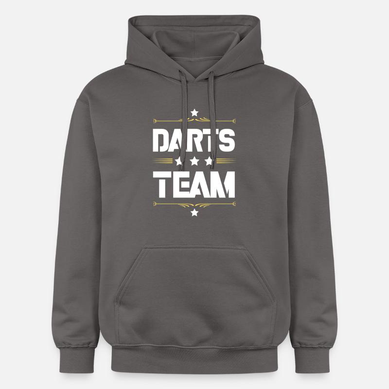 Équipe de fléchettes - Sweat à capuche Softstyle® Gildan Unisexe - gris foncé