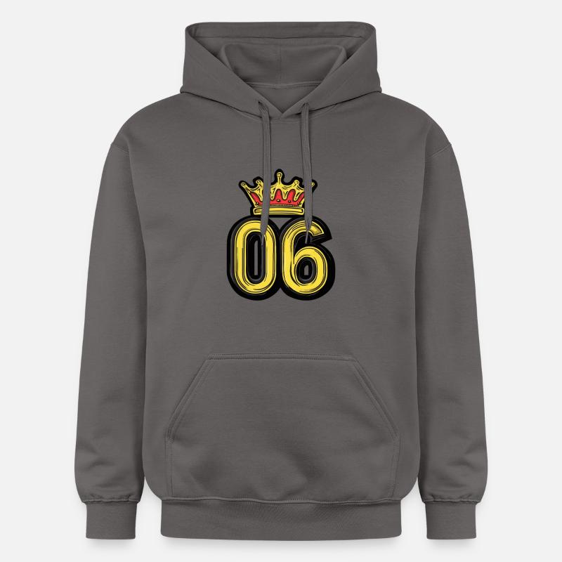 Couronne à 6 chiffres - Sweat à capuche Softstyle® Gildan Unisexe - gris foncé