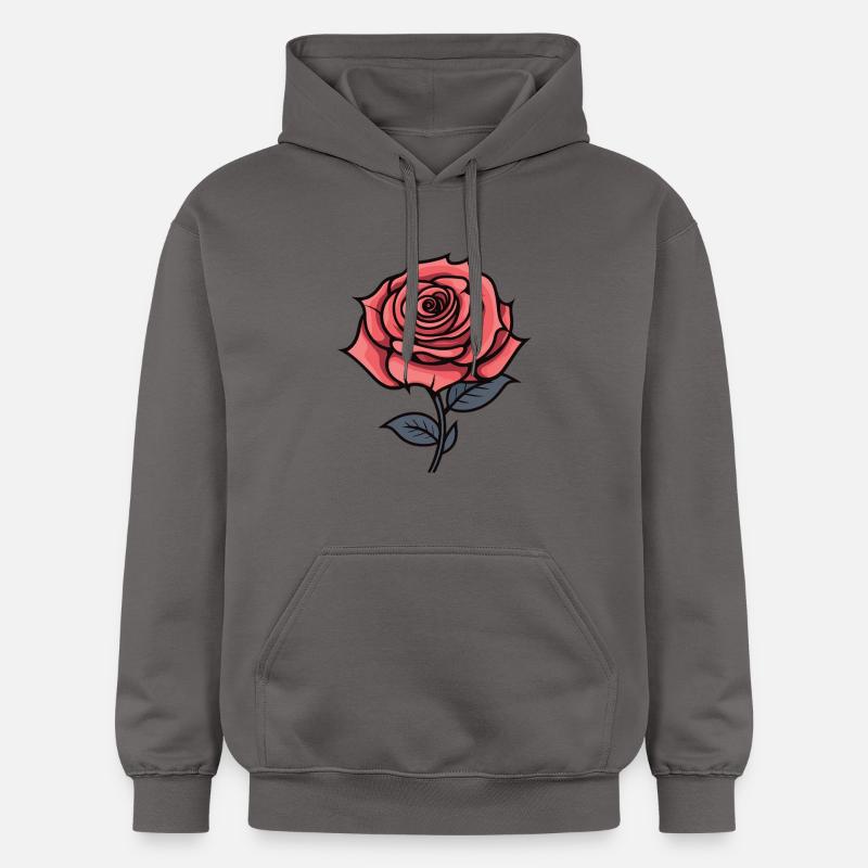 L’amour de la rose - Sweat à capuche Softstyle® Gildan Unisexe - gris foncé