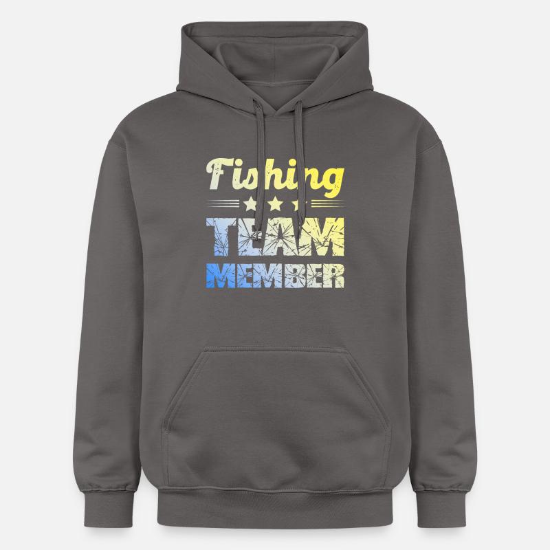 Équipe de pêche - Sweat à capuche Softstyle® Gildan Unisexe - gris foncé