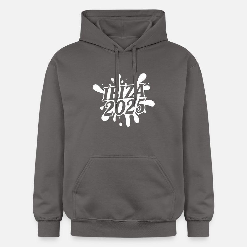 Ibiza 2025 - Sweat à capuche Softstyle® Gildan Unisexe - gris foncé