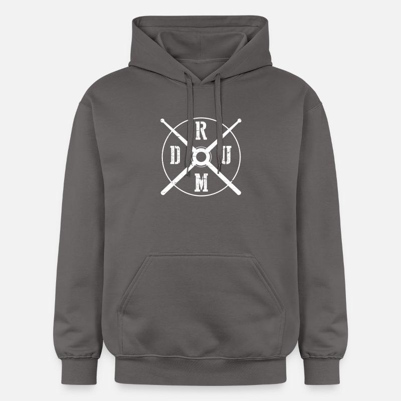 Batteur batteur batterie cadeau - Sweat à capuche Softstyle® Gildan Unisexe - gris foncé