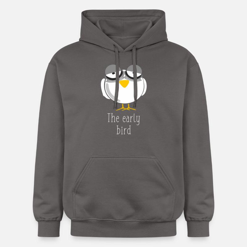 Lève-tôt - Sweat à capuche Softstyle® Gildan Unisexe - gris foncé