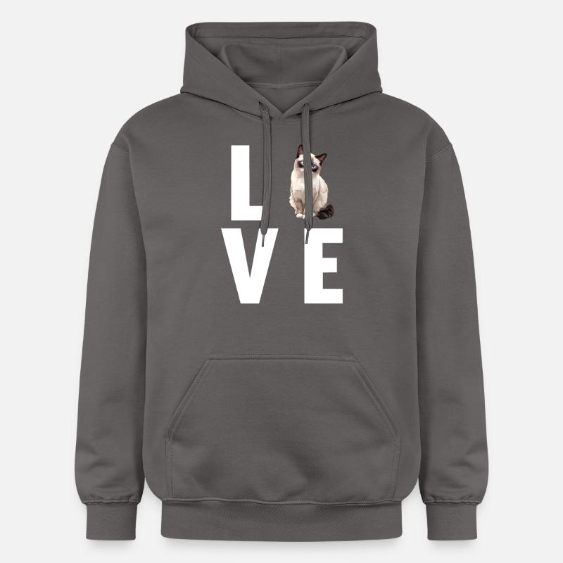 Chaton raquette Chat raquette - Sweat à capuche Softstyle® Gildan Unisexe - gris foncé